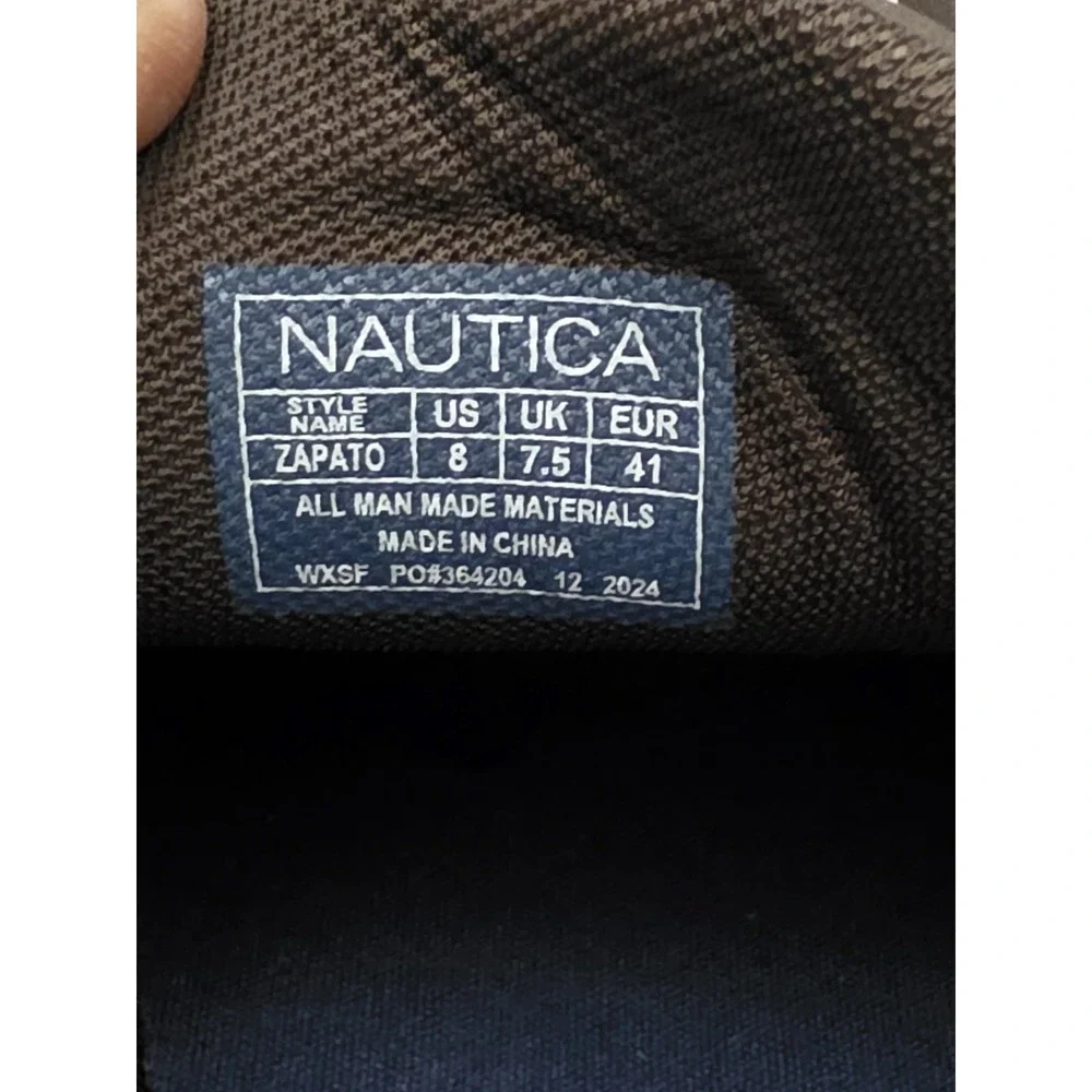 Nautica Zapato‎ Shoes Mens Blue Boat Derby Cushioned Deck Casual Size 8